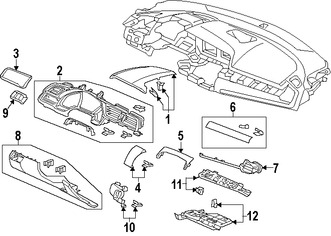 Foto de Cobertura Panel de Instrumentos Original para Honda Civic 2017 2016 Marca HONDA Nmero de Parte 77230TBAA01ZA