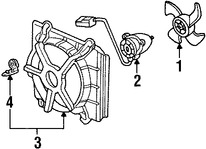 Foto de Cubierta de ventilador de enfriamiento del motor Original para Honda Accord 1998 1999 2000 2001 2002 Marca HONDA Nmero de Parte 19015PAAA02