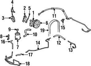 Foto de Linea de Presin Direccin Hidrulica Original para Honda Accord 1998 1999 2000 2001 2002 Marca HONDA Nmero de Parte 53720S87A01