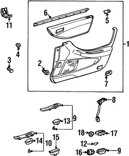 Foto de Interruptor de Espejo Retrovisor Exterior Original para Honda Accord 1998 1999 2000 2001 2002 Marca HONDA Nmero de Parte 35190S84A01ZA