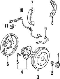 Foto de Zapata de Freno Original para Honda Accord Marca HONDA Nmero de Parte 43053SM4A01