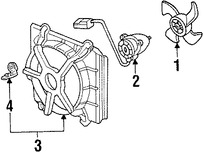 Foto de Cubierta de ventilador de enfriamiento del motor Original para Honda Accord 1998 1999 2000 2001 2002 Marca HONDA Nmero de Parte 19015PAAA01