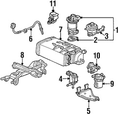 Foto de Solenoide de Purga del Canister Original para Acura NSX Acura TL Honda Accord Marca HONDA Nmero de Parte 36160P8EA02