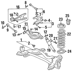 Foto de Aislante de Muelle Original para Acura MDX Honda Odyssey Honda Pilot Marca HONDA N�mero de Parte 52748S0XA00