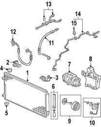 Foto de Receptor-Secador de Aire Acondicionado Original para Honda Acura Marca HONDA Nmero de Parte 80101SFE003