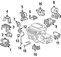 Foto de Montura de Transmisin Automtica Original para Honda Odyssey 2007 2008 2009 2010 Marca HONDA Nmero de Parte 50806SHJA02