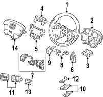 Foto de Conector de Interruptor de Control de Crucero Original para Honda Odyssey 2005 2006 2007 2008 2009 2010 Marca HONDA N�mero de Parte 77901SHJA00