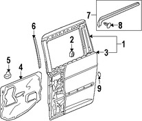 Foto de Carcasa de puerta Original para Honda Odyssey 2008 2009 2010 Marca HONDA Nmero de Parte 67550SHJA60ZZ