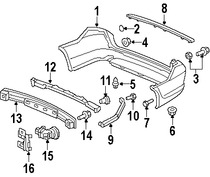 Foto de Sensor de ayuda para Estacionar Original para Honda Odyssey 2008 Marca HONDA Nmero de Parte 39690SHJA61ZM