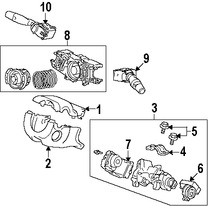 Foto de Carcasa del interruptor de la columna de direccion Original para Honda Civic 2006 2007 Marca HONDA Nmero de Parte 35251SNAA01