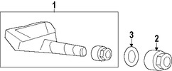 Foto de Sensor de control de presin de la llanta  Original para Honda Accord Honda CR-V Honda Fit Marca HONDA Nmero de Parte 42753SWA316