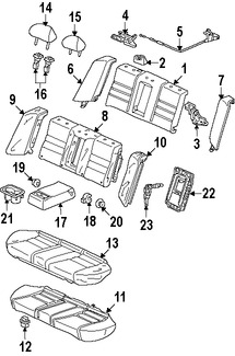 Foto de Guia de Reposacabezas Original para Honda Accord Honda Pilot Honda Civic Honda Odyssey Honda Insight Marca HONDA Nmero de Parte 82143SDAA01ZQ