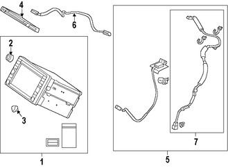 Foto de Cable de Antena de GPS Original para Honda Civic 2014 2015 Marca HONDA Nmero de Parte 39114TR3A21