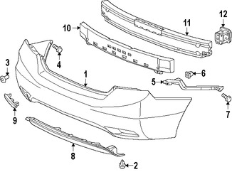 Foto de Cubierta del parachoques Original para Honda Civic 2013 2014 2015 Marca HONDA Nmero de Parte 04715TR3A50ZZ