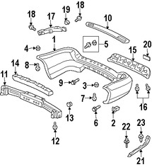 Foto de Perno de cubierta de parachoques Original para Honda Acura Marca HONDA N�mero de Parte 90107S9VA01