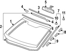 Foto de Espejo retrovisor interior Original para Honda CR-V 2007 2008 2009 2010 2011 Marca HONDA N�mero de Parte 08V03S9A100B