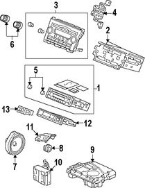 Foto de Interfaz de Mdulo de Radio Original para Honda CR-V Honda Insight Marca HONDA Nmero de Parte 39100SWA305