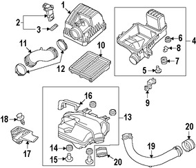 Foto de Sensor de flujo de masa de aire Original para Honda Acura Marca HONDA Nmero de Parte 37980RC0M01