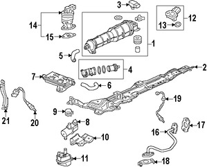 Foto de Manguera de retroalimentacin de presin EGR Original para Honda Fit 2015 2016 2017 Marca HONDA Nmero de Parte 187175R1010