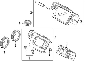 Foto de Unidad de Control de Radio Original para Honda Fit 2015 2016 Marca HONDA Nmero de Parte 39171T5RA71