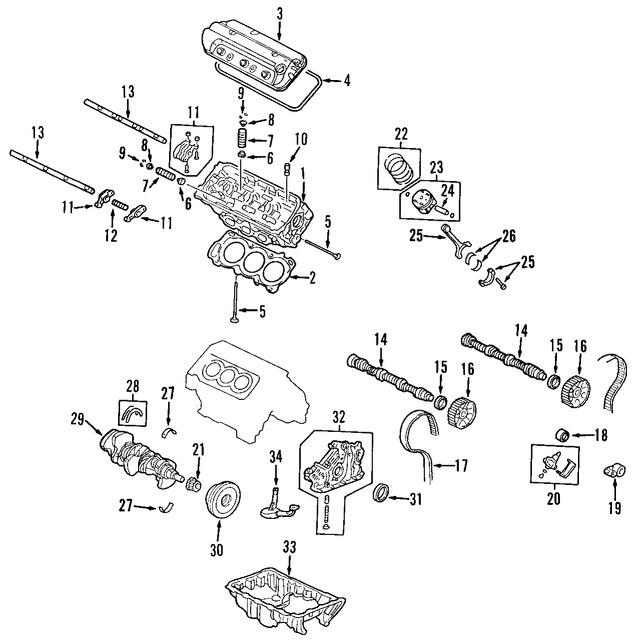 Foto de Seguidor del rbol de levas Original para Honda Accord Acura MDX Marca HONDA Nmero de Parte 14820P8AA01