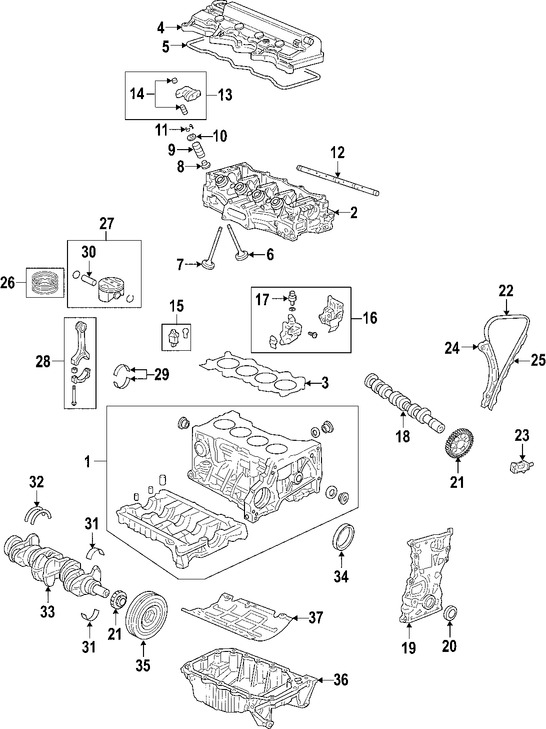 Foto de Tensor de la Cadena del Tiempo Original para Honda Civic Honda  Acura ILX Marca HONDA Nmero de Parte 14520RNAA01