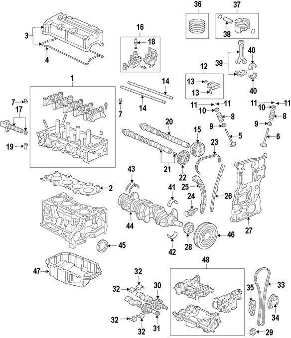 Foto de Seguidor del rbol de levas Original para Honda Acura Marca HONDA Nmero de Parte 14744R40A01