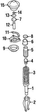 Foto de Buje Puntal De Suspensin Original para Hyundai Sonata Hyundai XG300 Hyundai XG350 Kia Optima Marca HYUNDAI Nmero de Parte 5464438000