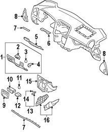 Foto de Sensor de Temperatura del Aire de la Cabina Original para Hyundai Kia Marca HYUNDAI Nmero de Parte 972703K100