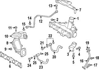 Foto de Empacadura de Tubo de Aceite del Turbo Original para Kia Hyundai Marca HYUNDAI N�mero de Parte 282462C400