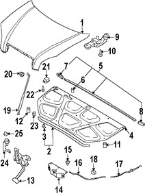 Foto de Cable Abre Capo Original para Hyundai Tucson 2005 2006 2007 2008 2009 Marca HYUNDAI N�mero de Parte 811902E000