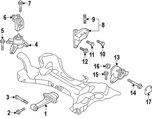 Foto de Soporte de Montura del motor Original para Kia Hyundai Marca HYUNDAI Nmero de Parte 216702G000