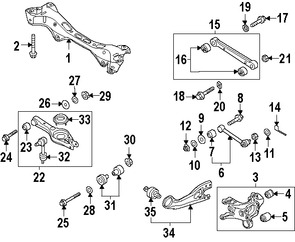 Foto de Muon de Suspensin Original para Hyundai Sonata Kia Optima Marca HYUNDAI Nmero de Parte 527104R010