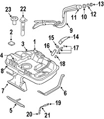 Foto de Lnea de Combustible Original para Hyundai Tiburon 2003 2004 2005 2006 2007 2008 Marca HYUNDAI Nmero de Parte 311472D550