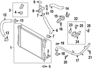 Foto de Brida de entrada del refrigerante del motor Original para Hyundai Accent Hyundai Veloster Kia Rio Kia Soul Marca HYUNDAI Nmero de Parte 256002B600