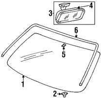 Foto de Espejo retrovisor interior Original para Hyundai XG300 Hyundai XG350 Hyundai Accent Hyundai Sonata Kia Optima Kia Rondo Marca HYUNDAI N�mero de Parte 851014A100