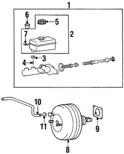 Foto de Depsito del Cilindro Maestro del Freno Original para Hyundai XG300 2001 Hyundai XG350 2002 Marca HYUNDAI Nmero de Parte 5852939300