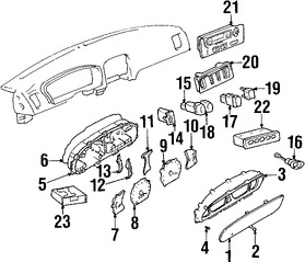 Foto de Interruptor de Espejo Retrovisor Exterior Original para Hyundai XG300 2001 Hyundai XG350 2002 Marca HYUNDAI N�mero de Parte 9325039000