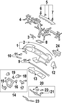 Foto de Sensor de Temperatura del Aire de la Cabina Original para Hyundai Azera Hyundai Veracruz Hyundai Santa Fe Marca HYUNDAI Nmero de Parte 972703L100