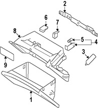 Foto de Guantera Original para Hyundai Azera 2006 2007 2008 2009 2010 2011 Marca HYUNDAI N�mero de Parte 845103L200J9
