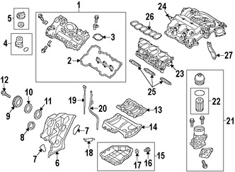 Foto de Empacadura de Cubierta de V�lvula Original para Hyundai Kia Marca HYUNDAI N�mero de Parte 224413CGA1