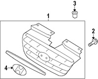 Foto de Tornillo de parrilla / rejilla Original para Hyundai Elantra 2007 2008 2009 2010 Marca HYUNDAI Nmero de Parte 1249304149