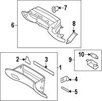 Foto de Guantera Original para Hyundai Elantra 2007 2008 2009 Marca HYUNDAI N�mero de Parte 845102H5509Y