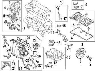 Foto de C�rter Original para Hyundai Kia Marca HYUNDAI N�mero de Parte 215102E023