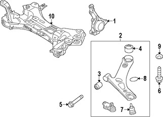 Foto de Rtula de Suspensin Original para Hyundai Elantra Hyundai Elantra Coupe Hyundai Veloster Hyundai Elantra GT Marca HYUNDAI Nmero de Parte 545303X000