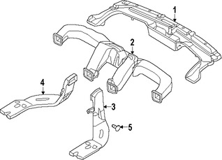 Foto de Ducto de Aire del Panel de Instrumentos Original para Hyundai Elantra Coupe 2014 Hyundai Elantra 2014 2015 2016 Marca HYUNDAI Nmero de Parte 973703XAA0