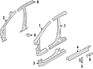 Foto de Estribo Original para Hyundai Elantra GT 2015 2016 2017 Marca HYUNDAI Nmero de Parte 65170A5100