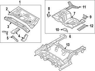 Foto de Bandeja de Piso Original para Hyundai Elantra GT 2013 2014 2015 2016 2017 Marca HYUNDAI Nmero de Parte 65510A5010