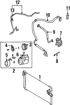 Foto de Interruptor de Lado de presin alta Aire Acondicionado Original para Hyundai Santa Fe Hyundai Accent Marca HYUNDAI Nmero de Parte 977521C100