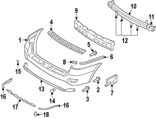 Foto de Perno de cubierta de parachoques Original para Hyundai Santa Fe Hyundai Azera Kia Amanti Marca HYUNDAI N�mero de Parte 1125410306K